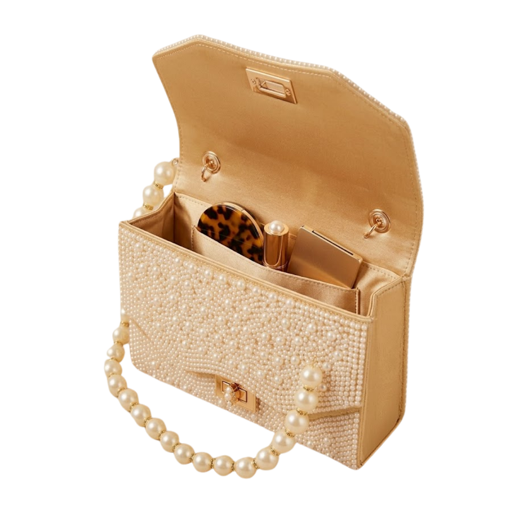 Pearl Studded Clutch
